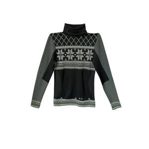 Climawear Women’s Seamless Long Sleeve Top Speckled Grey Stretchy Fitted S/M